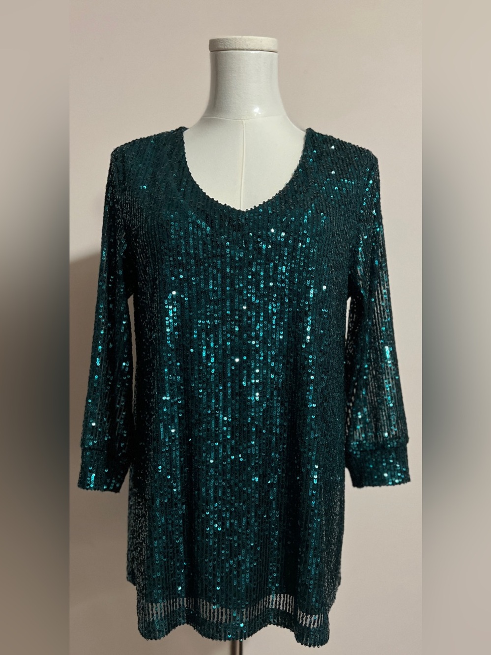 Frank Lyman Sequin Detail Tunic Style NWT